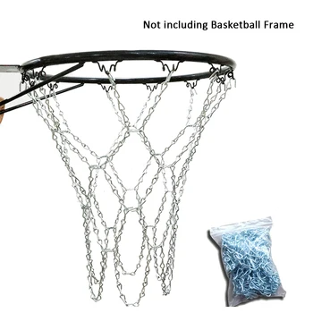 

Heavy Duty Metal Chain Basketball Net with 12 S-hooks Tighten Hooks Rustproof Galvanized Iron