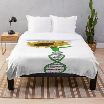 

Soft Blanket for Bed Sherpa Flannel Fleece Blanket Home Travel Sofa Soft Throw Blanket Sunflower Dna