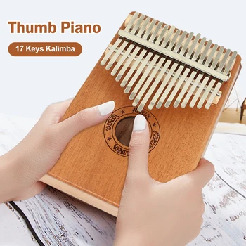 

SFIT High-Quality 17 Keys Kalimba Thumb Piano Wood Mahogany Body Musical Instrument With Learning Book Tune Hammer For Beginner