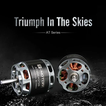 

T-Motor 550KV 720KV 850KV Long Shaft Outer Rotor Brushless Motor AT3520 for FPV UAV fixed wing rc drone Multi-Purpos