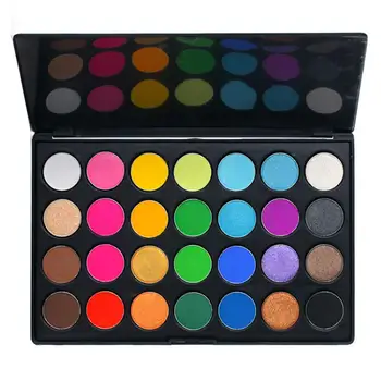 

28 Color Bright Blendable Eyeshadow Palette Shine Matte Shimmer Powder Makeup Set Cosmetic Pallete