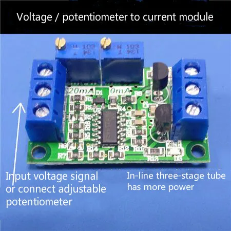 1pc 0-5V to 4-20mA Signal Conversion Module V//I Converter Voltage to Current Board I//V Converter Analog Output Board Wifehelper V//I Converter