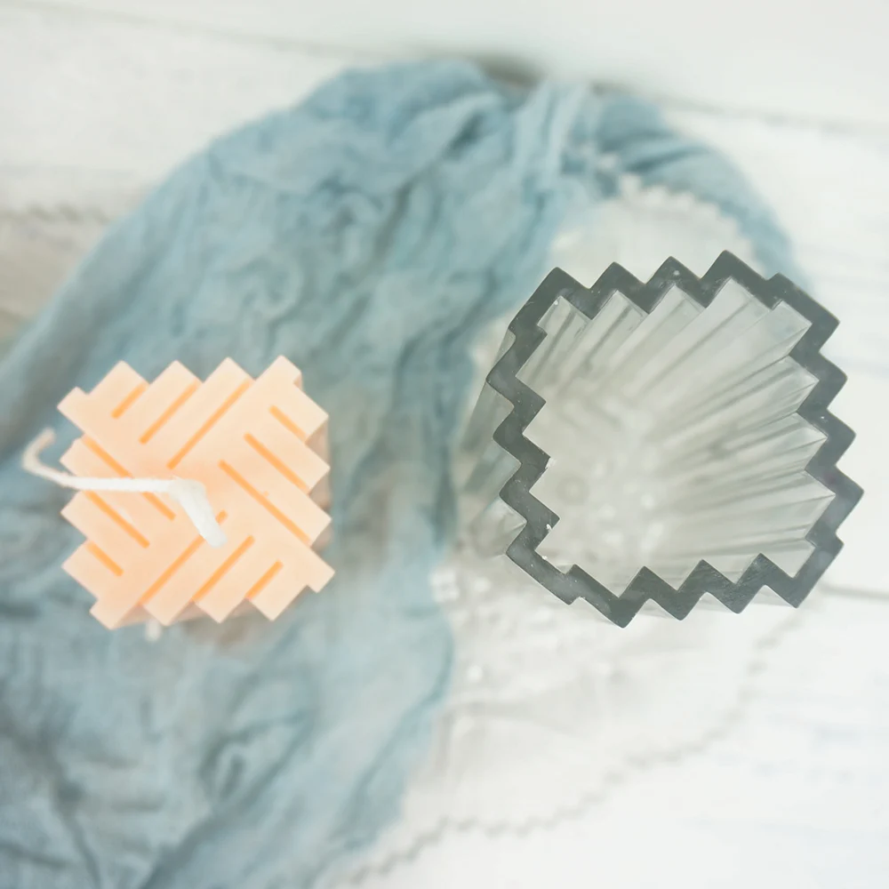 Пластиковая ароматическая свеча прессформа саржевая Верхняя квадратная ручной