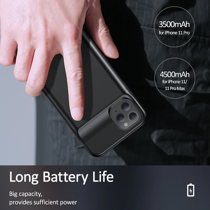 USAMS Smart Battery Case зарядное устройство для iPhone 11 Pro Max батарея чехол внешний