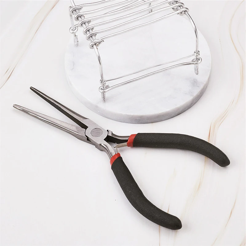 

Jewelry Pliers, Long Chain Nose Pliers(Needle Nose Pliers), jewellery making tools Polishing, Carbon Steel ,about 15cm long F70