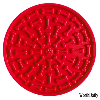 

Pet Supplies Licking Mats Pet Dinner Plate Silicone Slow Food Mat Bowl Sucker Pet Dog Licking Mat Easy to Clean Pet Goods