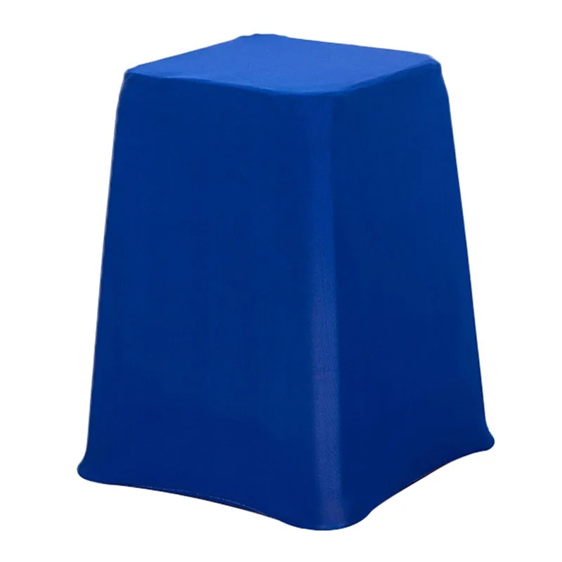 Blue Новые эластичные чехлы на стулья, твердые чехлы на стулья, защита для домашнего стула, европейские чехлы для сидений, домашний текстиль для пластиковых стульев - Цвет: Blue