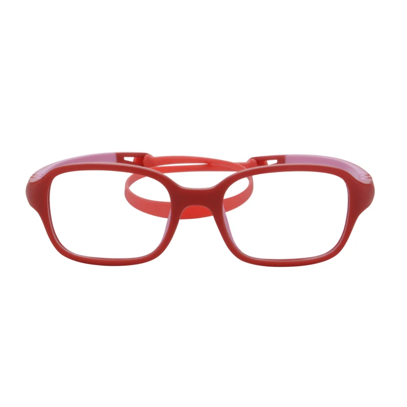 Silicone glasses kids blue light glasses silicon nose pads eyeglasses for children 2-7 age squar shape eyewear boy girl custom