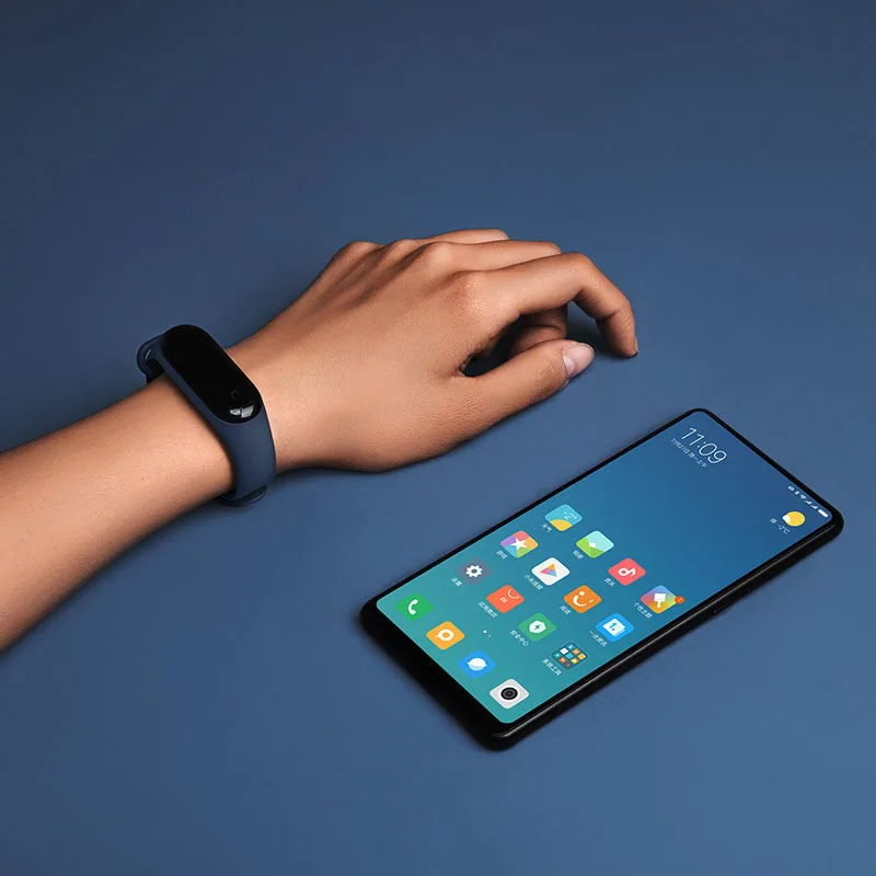 Оригинальный браслет Xiao Mi Band3 NFC OLED Смарт с пульсометром и временем фитнес монитор
