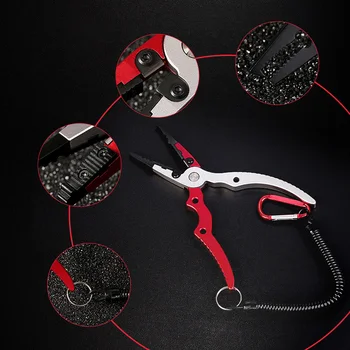 

Aluminum Alloy Fishing Pliers Grip Set Fishing Tackle Hook Recover Cutter Line Split Ring High Quality Fishing Tool Hot C1619 g