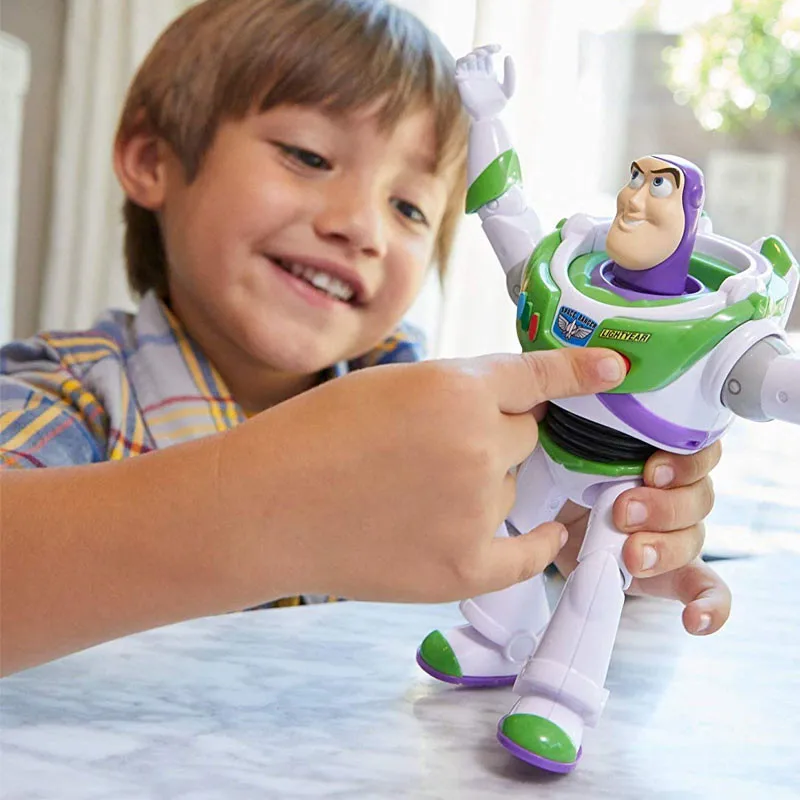 Новая история игрушек 4 Buzz Lightyear может ходить музыка свет Фигурка модель детские подарки