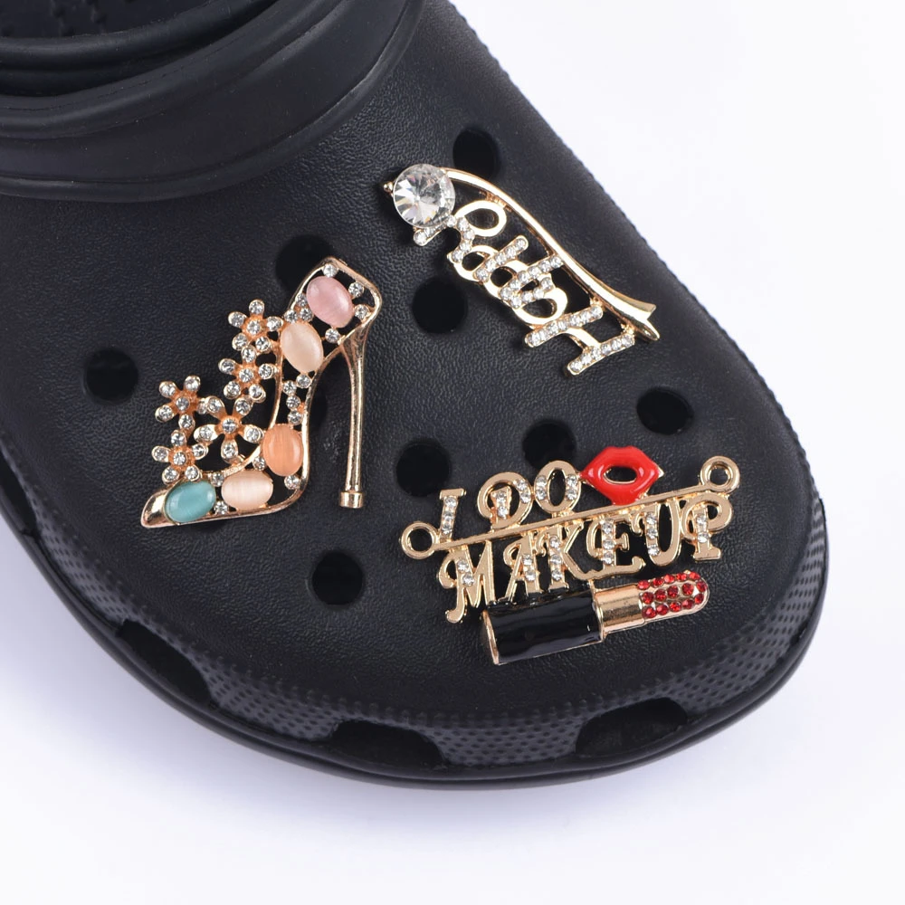 Abalorios de para zapatos, 1 pieza, adornos zapatos de maquillaje feliz, accesorios buena suerte, Reina, gran de calzado| - AliExpress