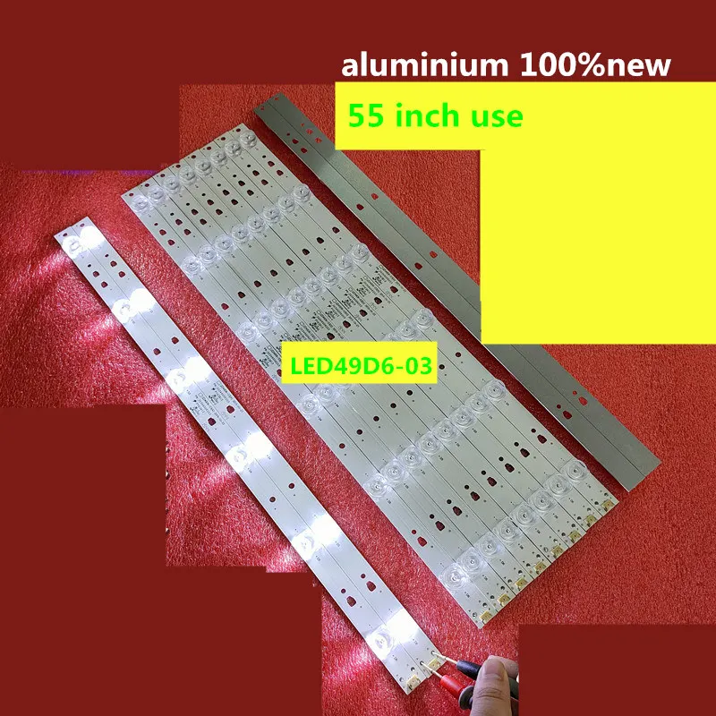 LCD TV Backlight Bar 12piece/lot FOR LCD TV backlight bar LED49D6 LE48D19S LED49D6-03(A) LED49D6 30349006203 aluminium 483MM 3V 6LED