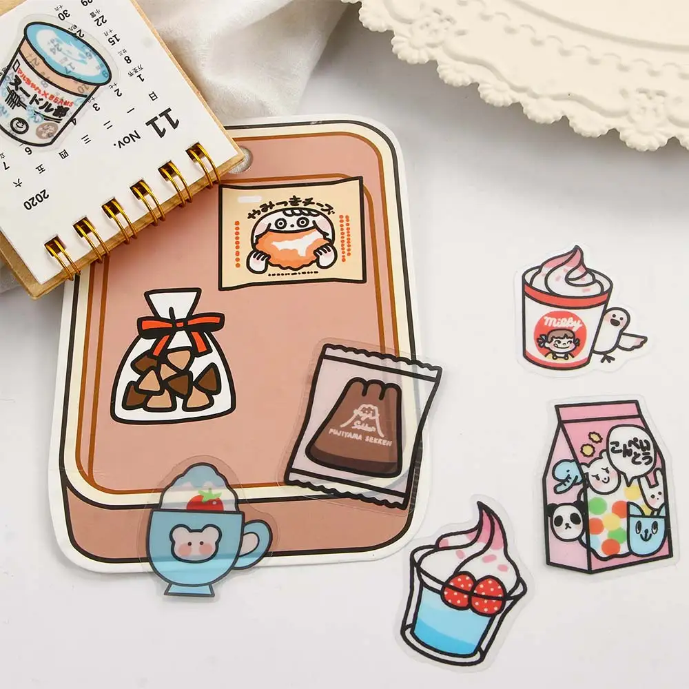 Набор наклеек 40 видов еды милый мультяшный дневник канцелярские принадлежности