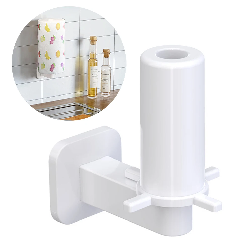 

Paper Towel Holder Wall Mount Adhesive Tissue Paper Roll Holder Toilet Paper Dispenser Hanging Storage Rack For Kitchen Bathroom