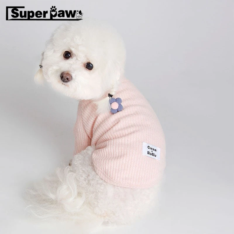 

Fashion Pet Dog Summer T-shirt Autumn Winter Undershirt For Small Medium Dogs Pomeranian Bichon Clothes Corgi Teddy Pug CBC03