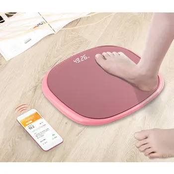 

Wireless Smart Body Fat Scale Electronic Human Body Weight Scale LED Display Household Night View Large Screen USB Charging