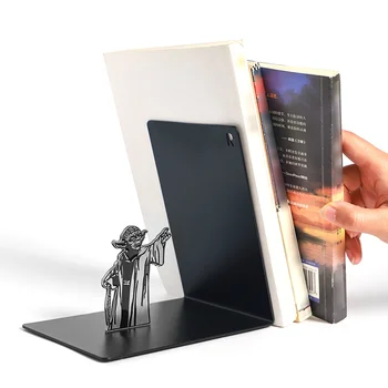 

New Arrival Star Wars Master Yoda Metal Bookrack BookShelf BOOKENDS Book Holders Gifts For Christmas New Year Gifts ZM905