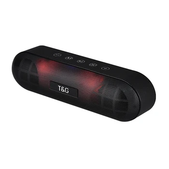 

TG148 LED Bluetooth Speaker Metal Portable Super Bass Wireless Loudspeakers 3D Stereo Music Surround With Mic FM TF Card Aux NEW