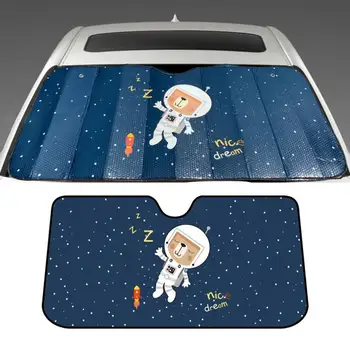 

Universal Reflective Car front Window sunshade UV Sun Heat Reflector Shade Cover Visor Shield Screen Solar Protection Cartoon