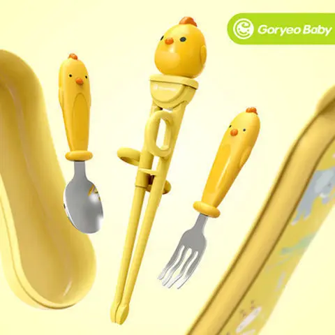

Goryeobaby CHILDREN'S Chopsticks xun lian kuai Baby a xue xi kuai Health Environmentally Friendly Training Chopsticks Tableware