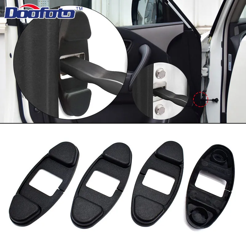 Doofoto 4x Car Door Lock Arm Limiting Stopper Cover For Nissan j10 j11 X Trail t32 t31 Tiida Juke Kicks Accessories