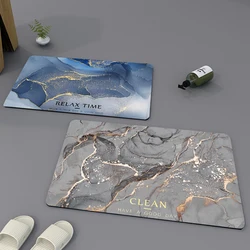 Soft Diatom Mud Bathroom Absorbent Floor Mat Anti-skid Quick Dry Floor Mat Toilet Carpet