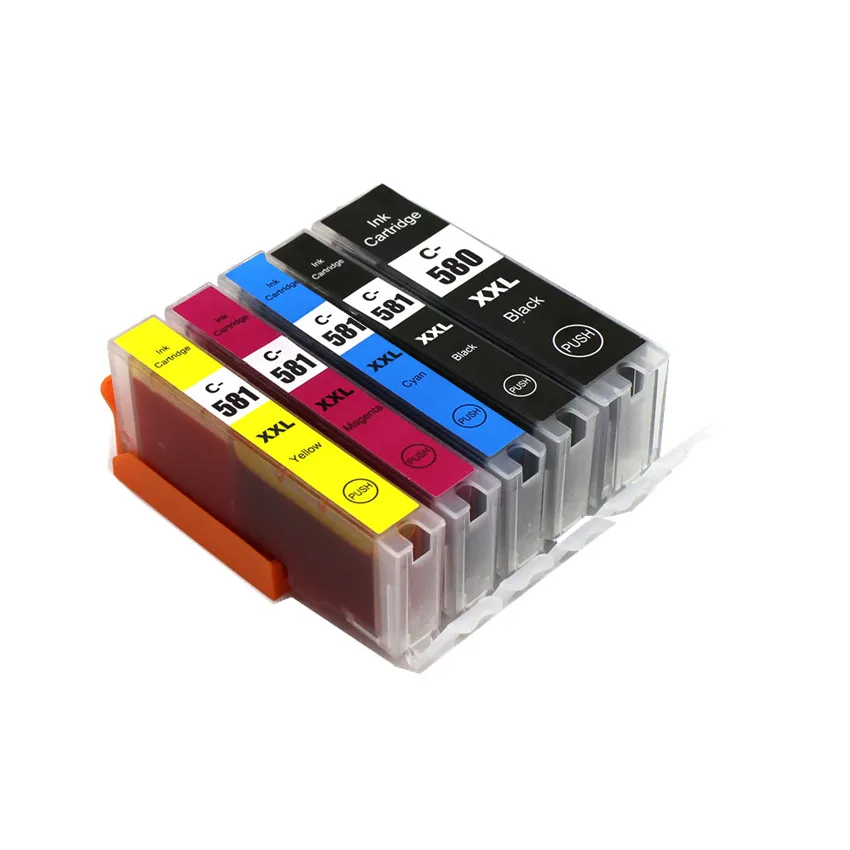 For Canon 580 581 PGI-580 CLI-581 PGI580 580XL ink cartridge For canon  PIXMA TR7550 TR8550 TR 7550 TS6150 TS6151 TS 6150 printer - AliExpress