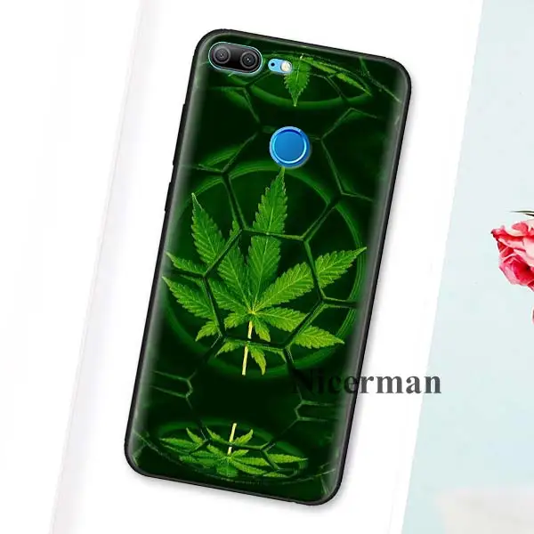B03 Case for Huawei Honor 8X 8C 8A 8S 9 10 9X 20i V20 Lite Pro Y7 Y6 Y5 Y9 Play Enjoy 9E 9S Hemp Leaf - Color: B03