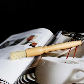 

Creative Coffee Grinder Machine Cleaning Brush Easy Wood Handle Natural Bristles Wood Brush High Quality Household Products