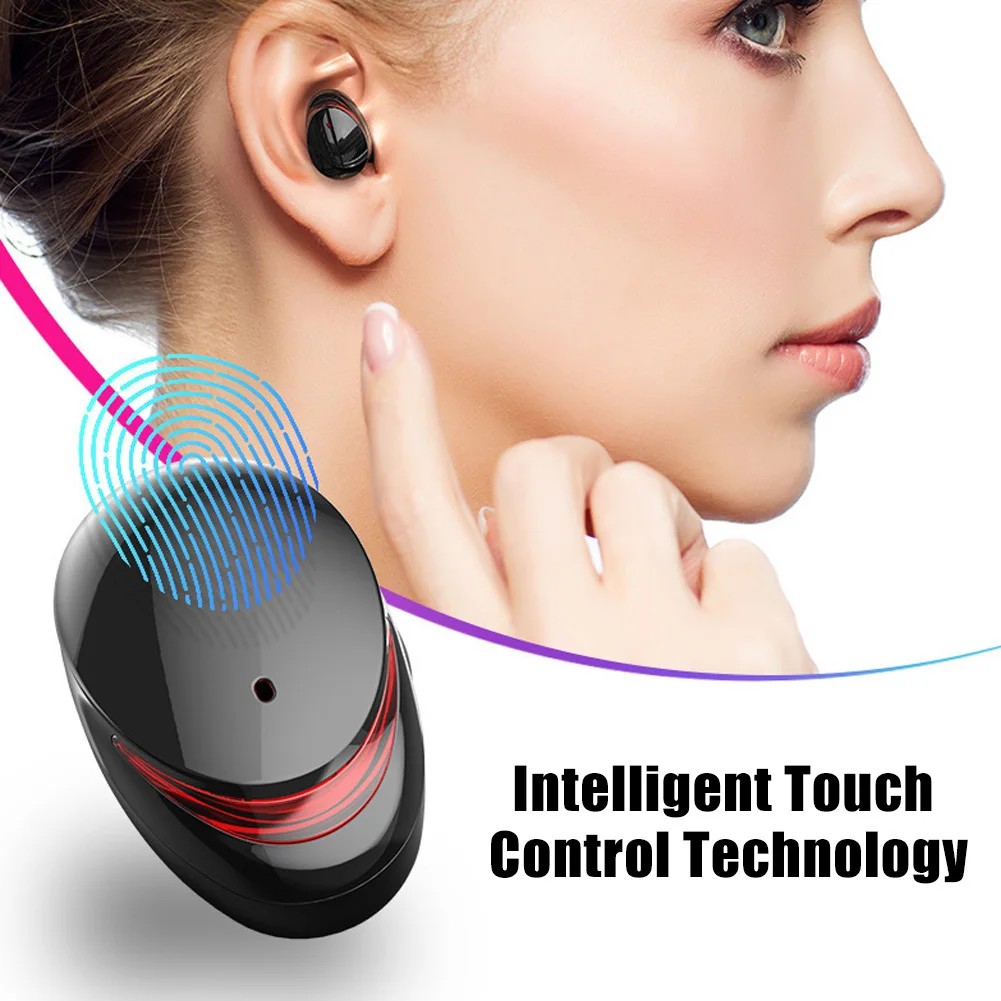 T8 Мини Bluetooth 5,0 сенсорное управление Беспроводные наушники с зарядным устройством