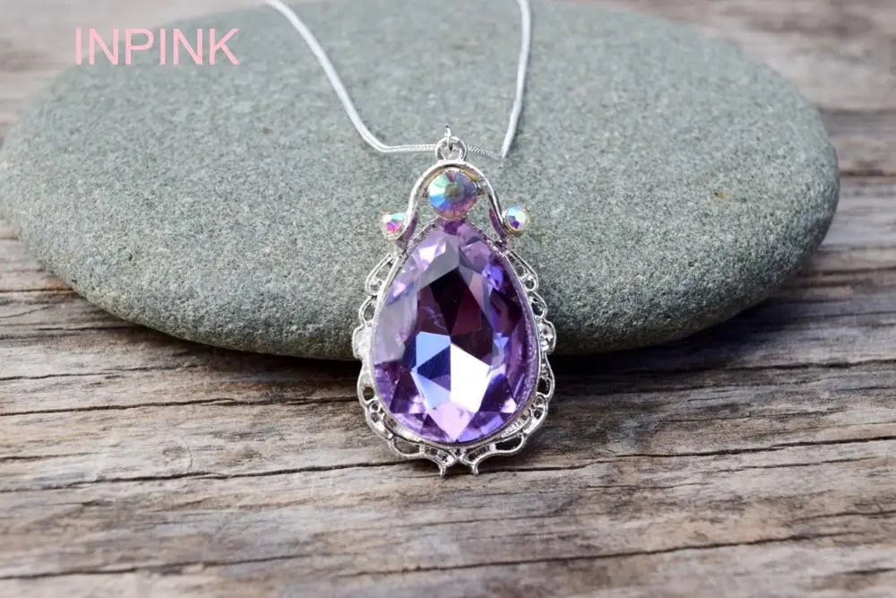 INPINK-Amulet-Teardrop-Sofia-the-First-Necklace-Gift-for-Girls-Baby-Pandent-Necklace-Birthday-Gifts