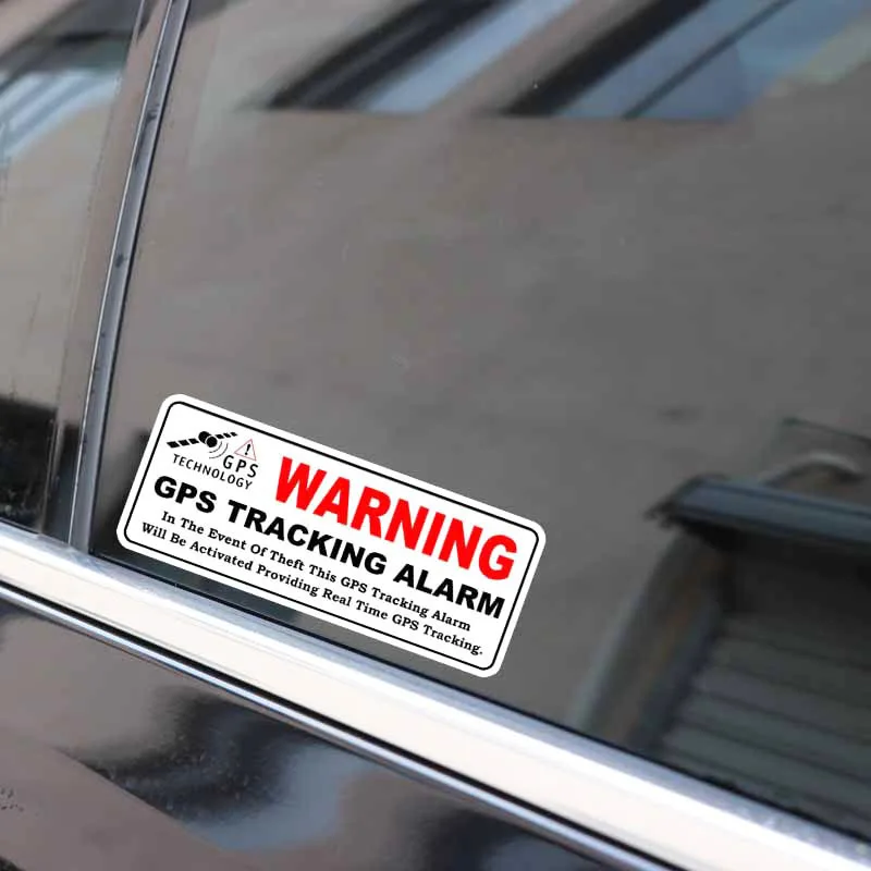 

CDCOTN Auto Car Decals Motorcycle Safety Reflective Sticker GPS Technology Tracking Protected Anti-theft Waterproof Car Stickers