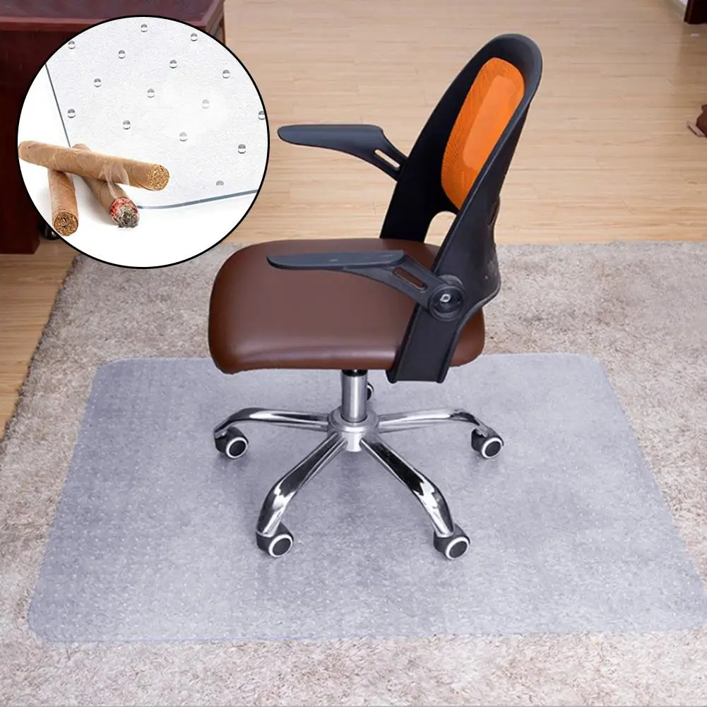 60*90 см прозрачный коврик для офисного кресла для ковра толстые прочные коврики для низких и средних свайных ковров с заклепками