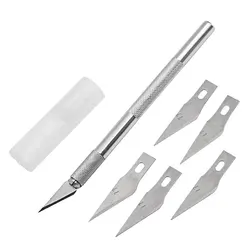Kit d'outils couteau à Scalpel en métal à découper lames antidérapantes téléphone portable PCB bricolage réparation outils à main 