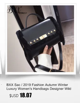 BXX Sac/ Модные осенние зимние роскошные женские сумки дизайнерские дикие Плюшевые Милые однотонные сумки через плечо ZF229