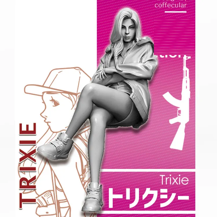 Модель из смолы 1/35 года строительный комплект фигурка девочки trixie|Наборы для