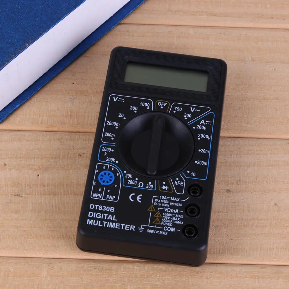 Многофункциональный DT 830B ЖК цифровой мультиметр AC/DC 750/1000 в Ампер Вольт Ом тестер