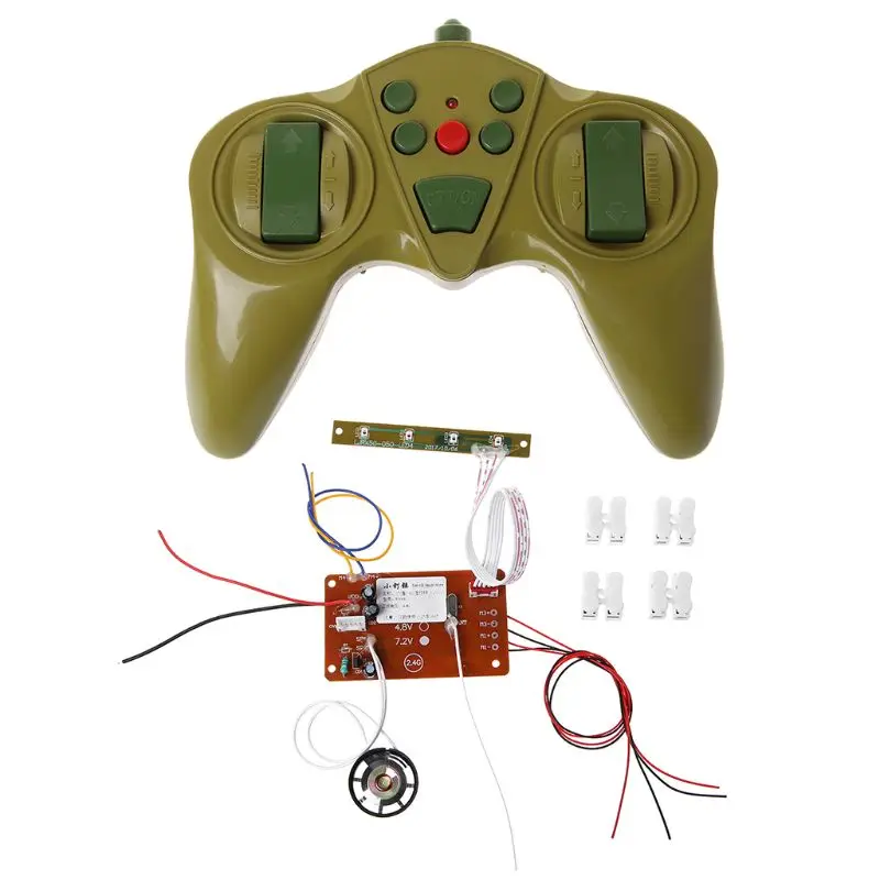 

6CH 2.4Ghz 30 Meter Radio Transmission Remote Control Receiver Board for DIY Tank Ship 634F