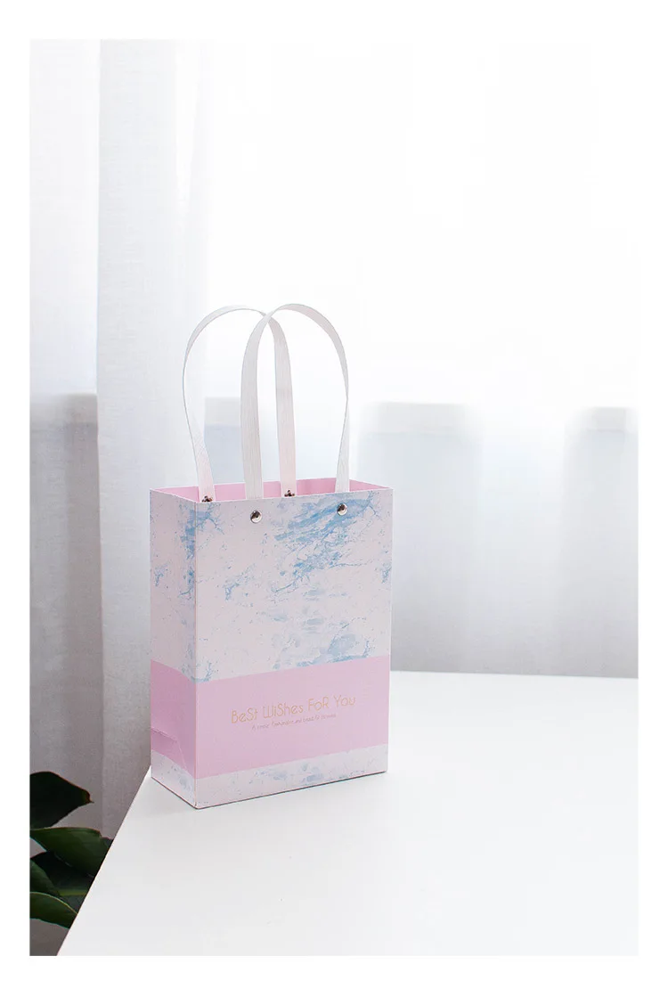 1 шт бумажный мешок с мраморным узором, ручная Подарочная сумка, свадебный подарочный мешок, бумажный пакет для дня рождения, можно настроить