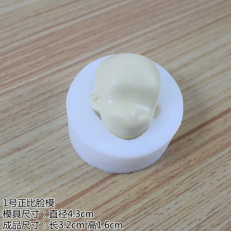 Пропорциональные лицо 3D Силиконовые формы ручной работы Ультралегкая глина мягкая керамика помадка свеча цементная Штукатурная смесь плесень набор BJD кукла формы для лица