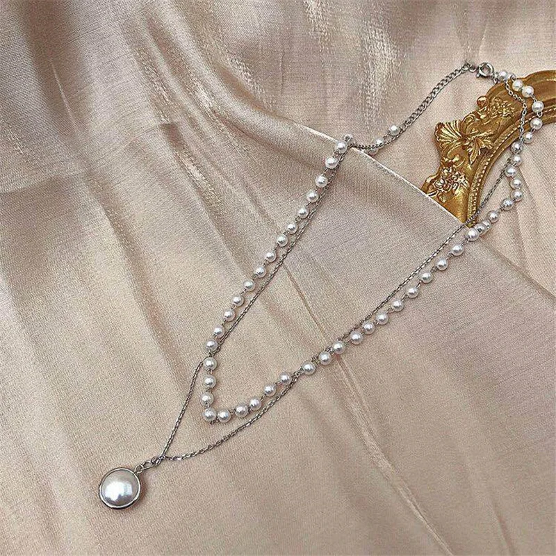 2025 Damenmode Damen Barockstil Metallperlen Jock Halskette, Geschenkschmuck, 2024_voghion.com