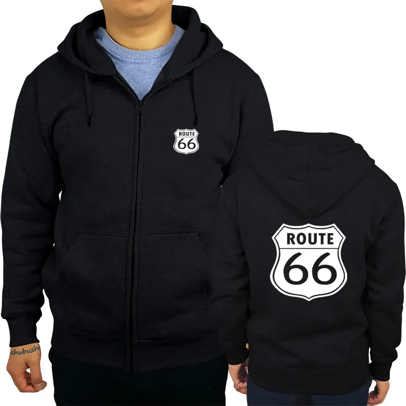 Мужские толстовки на молнии Route 66 шикарные Кофты для семьи матери и дороги