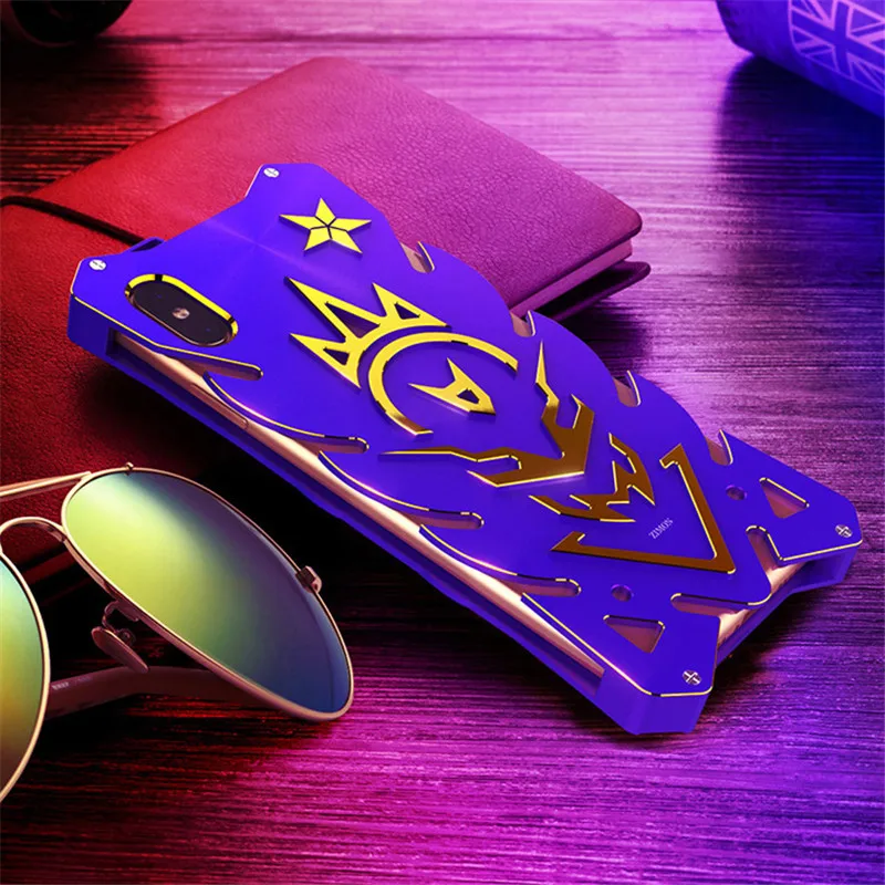 Металлический Чехол Xr для iPhone Xs Max ударопрочный Алюминиевый уникальный дизайн