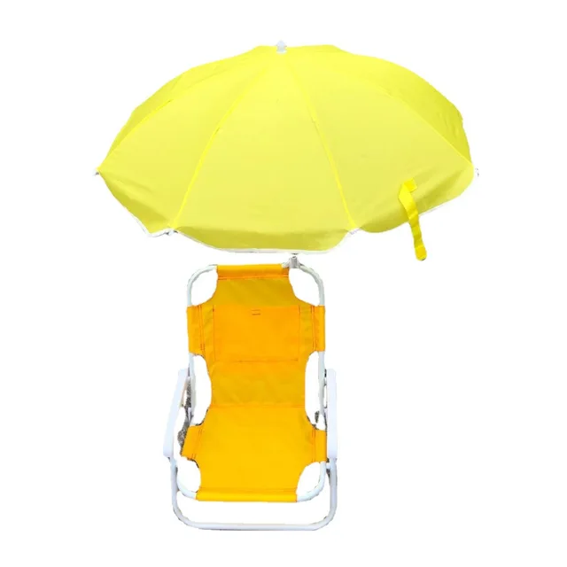 Outdoor Folding Beach Chair for Children Portable Recliner with Umbrellas Chair Beach Sun Lounger Child tumbonas Beach Recliner 5