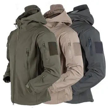 Men's Soft Shell Fleece Tactical Hoodie