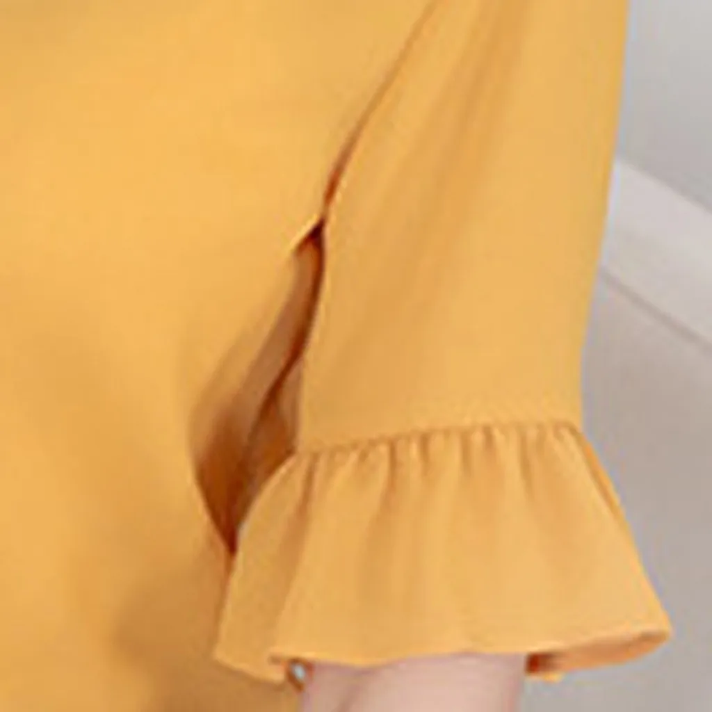 Женская летняя Корейская рубашка, модная Повседневная шифоновая блузка больших размеров, топ, шифоновая блузка, chemisier femme nouvelle, коллекция