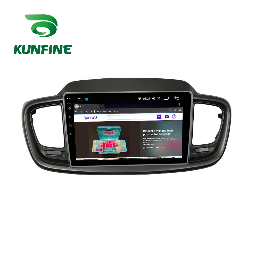 Octa Core Android 10.0 Car DVD GPS Navigation Player Deckless Car Stereo for KIA Sorento 2015 Headunit Radio
