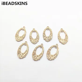 

New arrival! 25x14mm 100pcs Oval shape Copper Charm/Connectors for Earrings parts,Accessories,hand Made Jewelry DIY