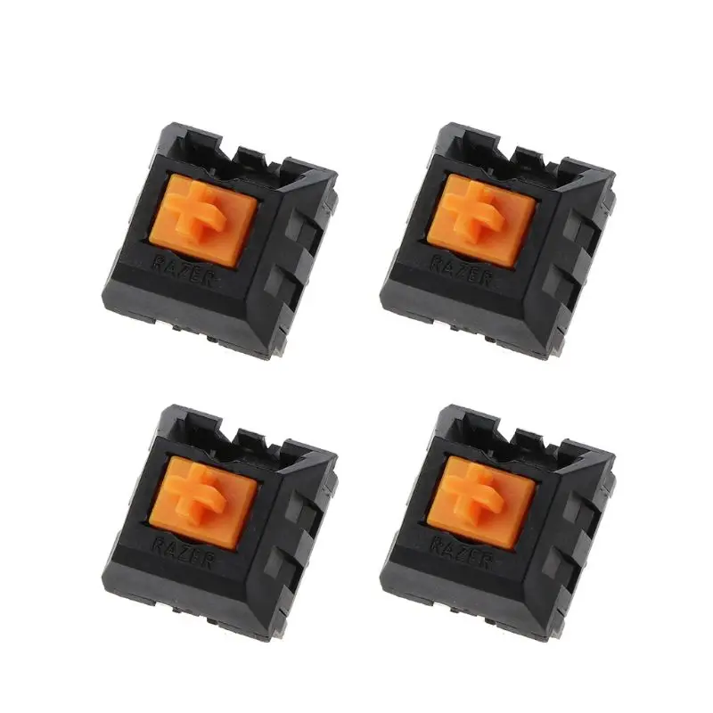 4 шт. оранжевый RGB переключатели механическая клавиатура переключатель для razer Chroma клавиатуры